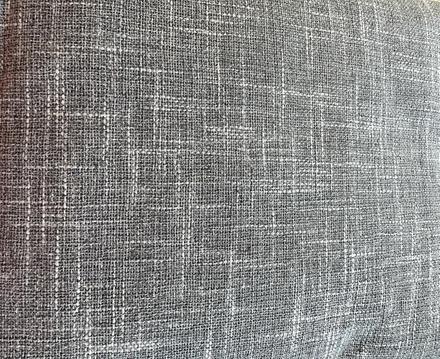 OctoRose Full Size 2 Side Zipper Upholstery Thick Linen Silver Futon Cover Sofa DayBed Mattress Slipcover Couch Protector (Linen-Silver, Full Size)